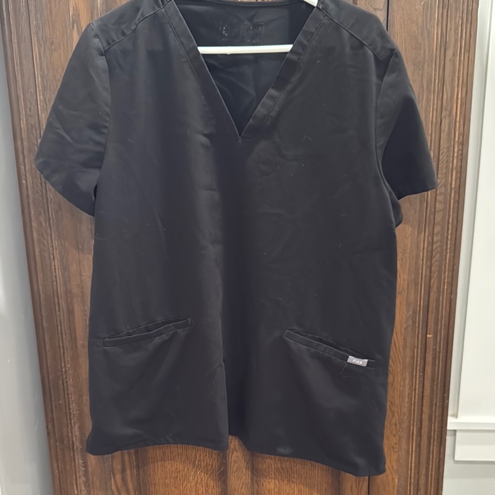 Black V-Neck Men's Shirt